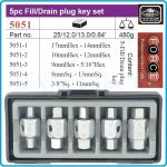 Ключове за картери 5 части FORCE 5051