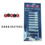 Удължени Вложки 1/2” Е10-Е24 комплект 8 части FORCE 4083