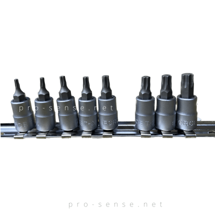 Вложки TORX 1/4“ T8-T40 Комплект 8 броя FORCE 20812