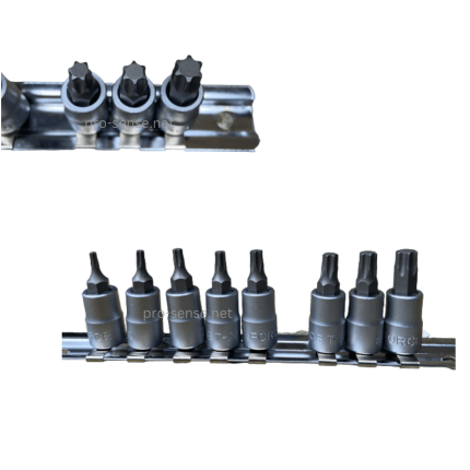 Вложки TORX 1/4“ T8-T40 Комплект 8 броя FORCE 20812