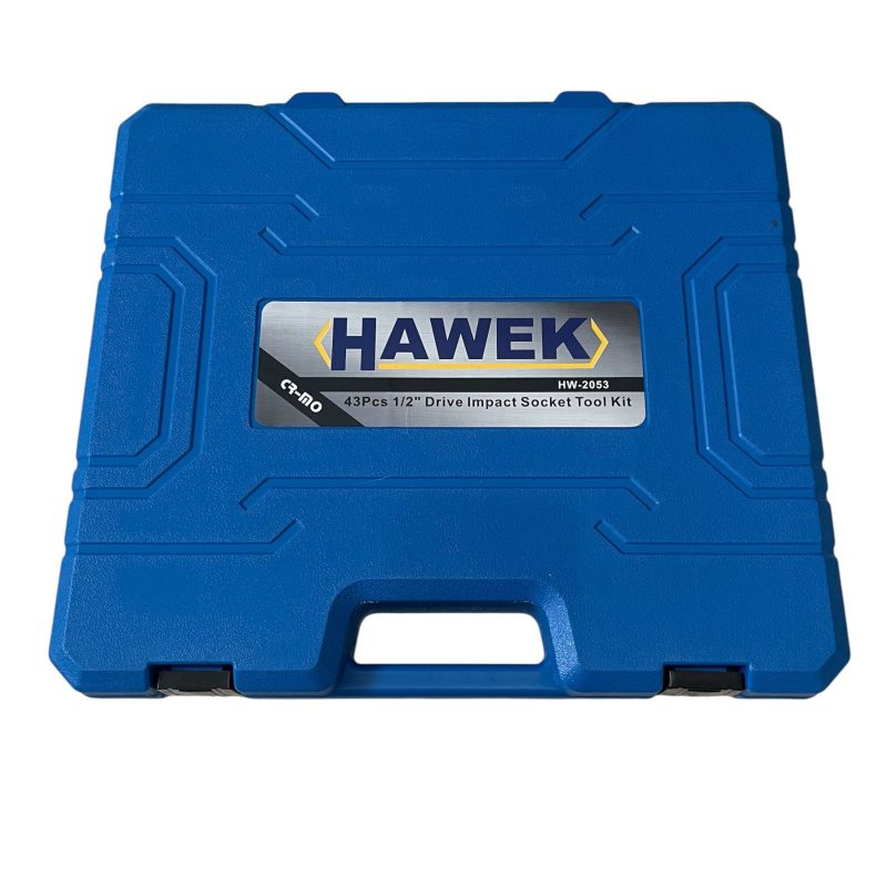 Професионални ударни вложки и удължения 1/2'' 8-32мм 43части HAWEK