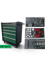 Шкаф с инструменти 5 чекмеджета 240 части ROCKFORCE
